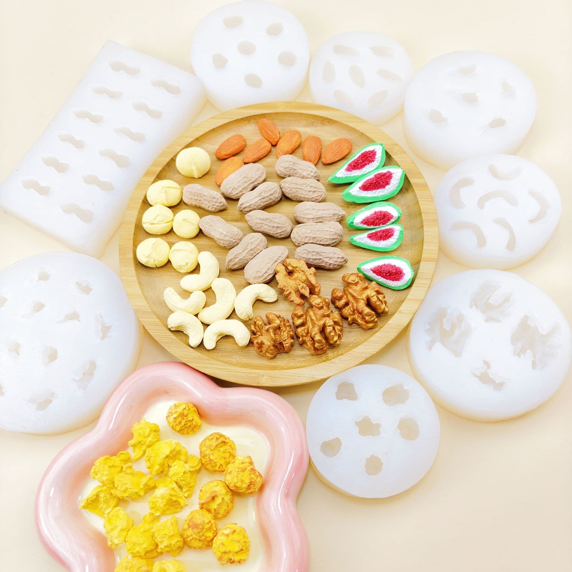 3D Realistic Nut and Dried Fruit Silicone Mold for Fondant Chocolate Cake Decoration Baking Mold Resin Epoxy Mold