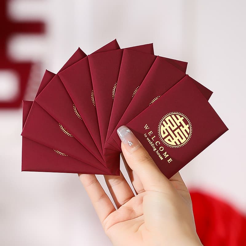 Red Envelope for Wedding Door Blocking, 2025 New Style Wedding Red Envelope General Purpose Lucky Envelope Premium Feel