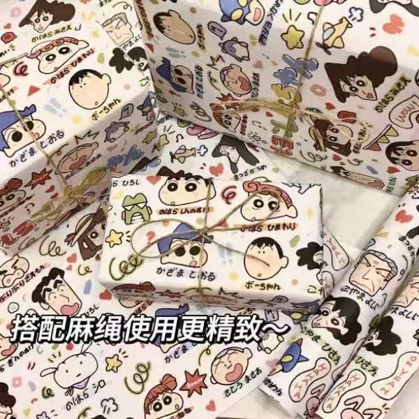 Crayon Shin-chan Graffiti Wrapping Paper Large Size Birthday Gift Wrapping Paper Cartoon Graffiti Large Wrapping Paper