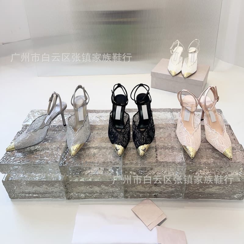 Custom 2026 Spring/Summer New Style Sandals Fairy Style Ultra-High Heel Pointed Toe Lace Women's Shoes Sexy Elegant Thin Heel Wedding Shoes