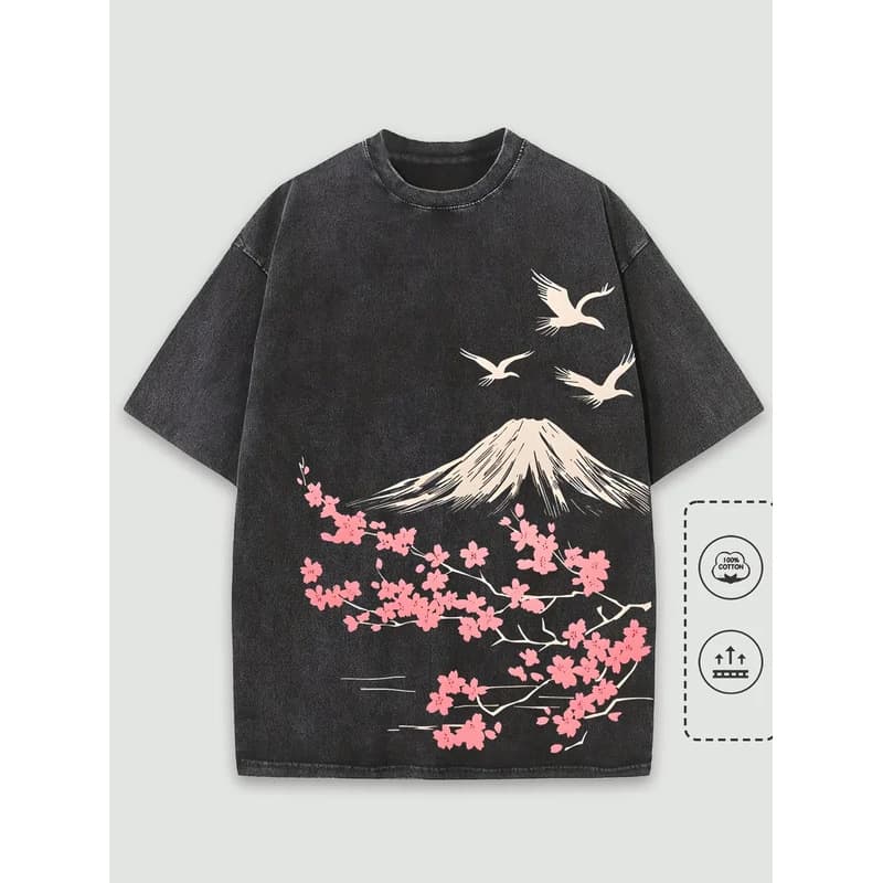【Cross-border EU Size】Unisex Vintage Hip Hop Casual Crew Neck T-Shirt