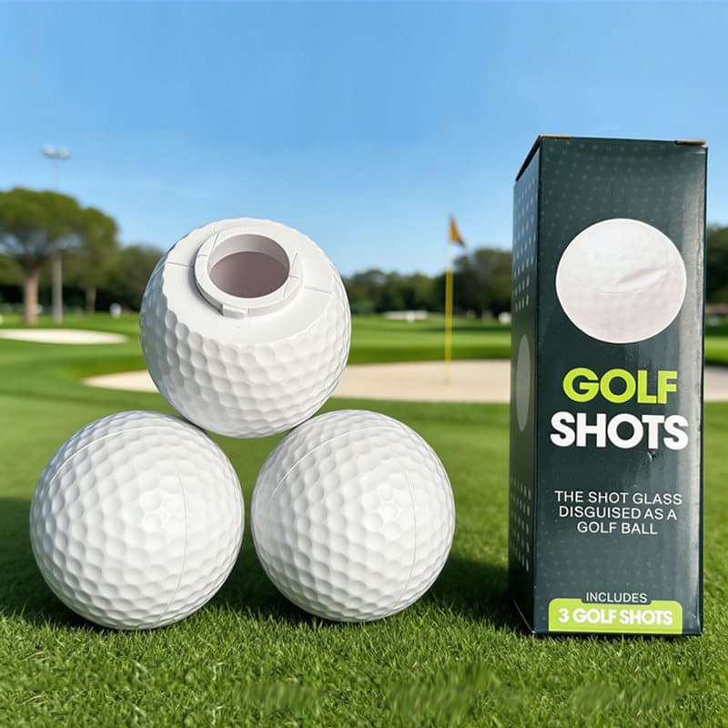Creative Golf Mini Wine Glass Food Grade ABS Plastic Golf Ball Shaped Shot Glass