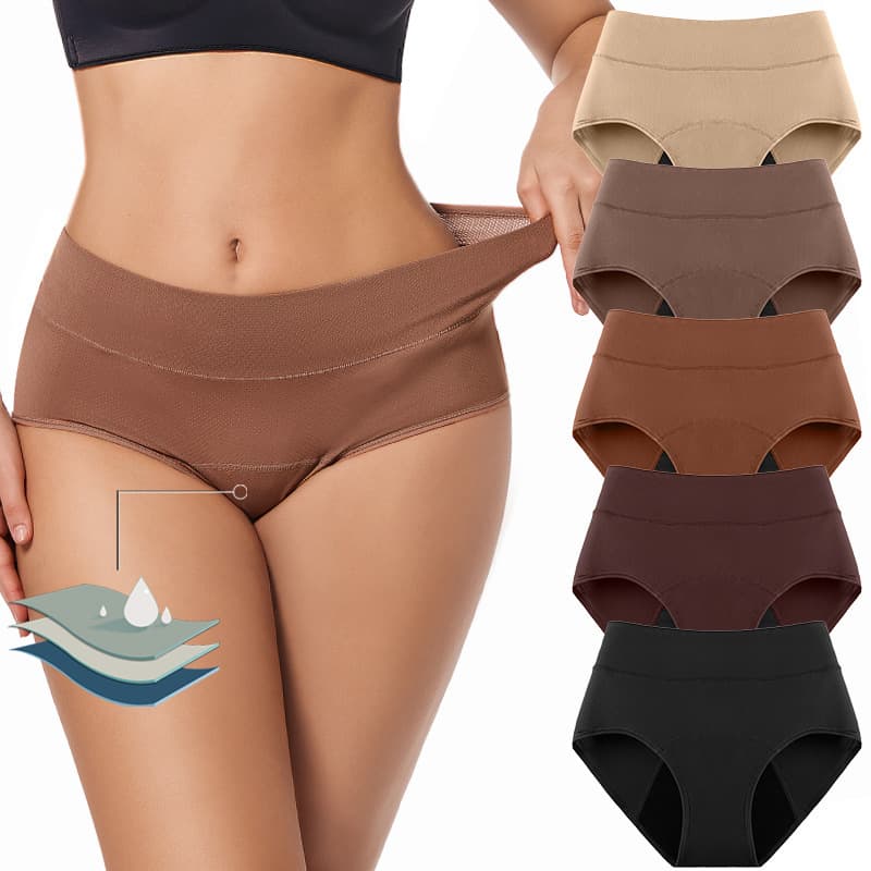2025 Hot Item Amazon 3-Layer Period-Absorbing Women's Underwear with Breathable Holes and Anti-Leak Menstrual Period Underwear