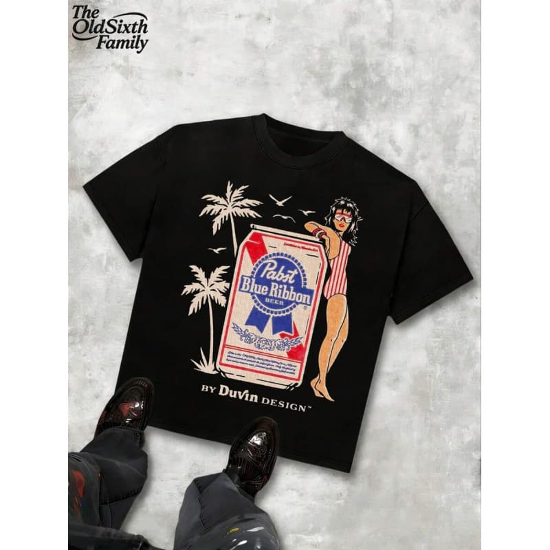 Ouma Pure Cotton Palm Tree Women's and Men's Short-Sleeve T-Shirts