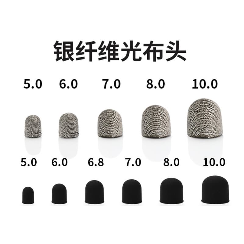 Capacitive Pen Replacement Tips, Conductive Fabric Tips for Touchscreen Stylus, Including Plush Fabric Tips