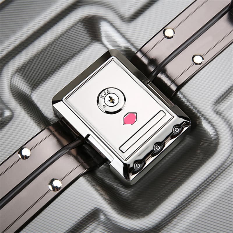 Suitcase Accessories for Repair: Small Flat Frame Customs Combination Lock, Gold Lock Replacement Parts for Luggage Buckles