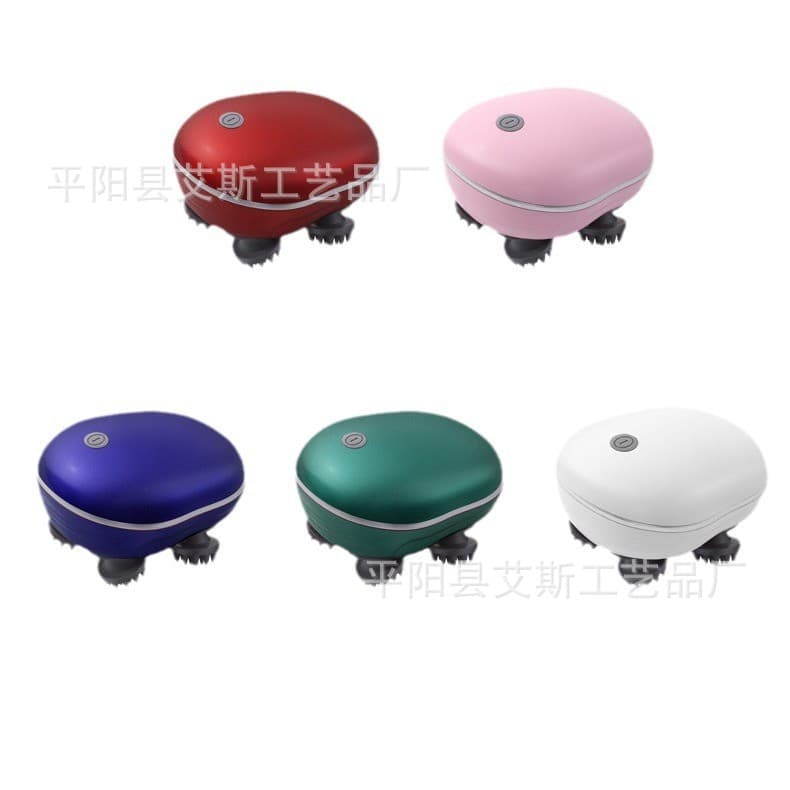 Cross-border Octopus Intelligent Head Massage Electric Pet Massager Red Light Therapy Kneading Scalp Relaxation Device