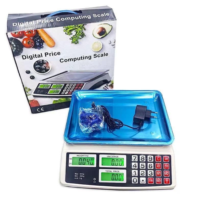 Small 40kg Pricing Scale Cross-Border Commercial Electronic Platform Scale Mini Table Scale Stall Fruit Scale for Business