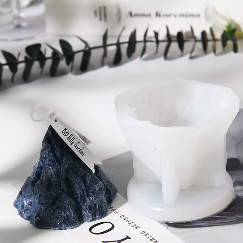 Iceberg Volcano Fondant Silicone Mold Dessert DIY Handmade Candle Car Aroma Candle Drip Clay Mold