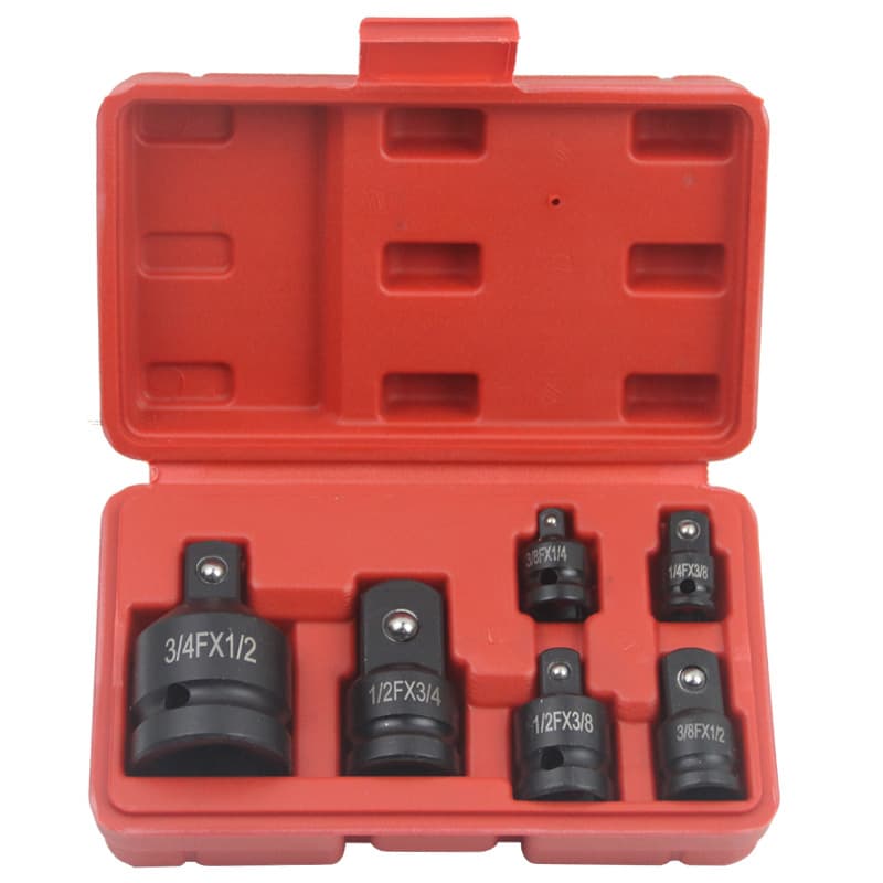 Air Hydraulic 6-Piece Set Heavy Duty Quick Coupling Suit Air Cannon Large to Small Socket Adapter Square to Round Converter
