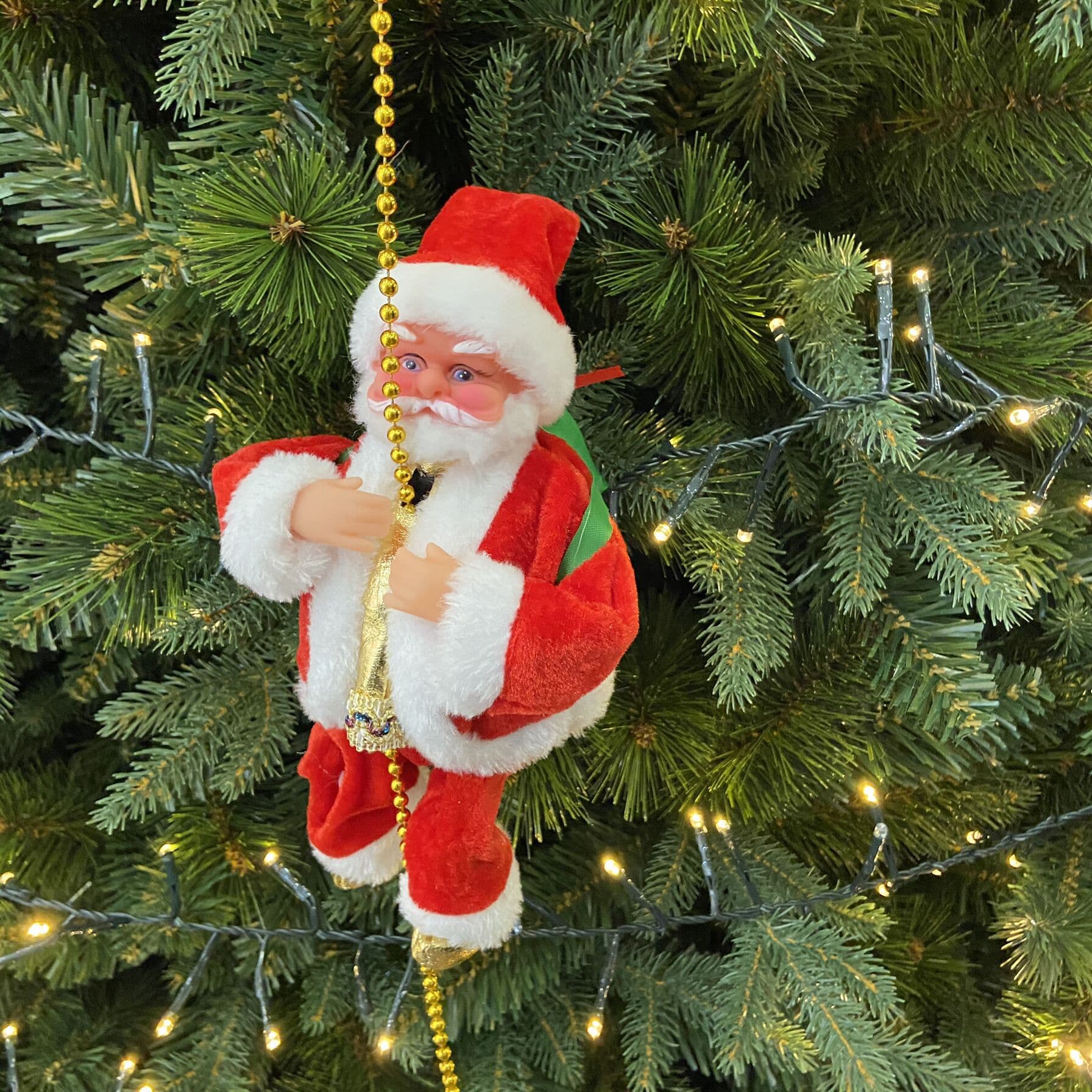 Electric Climbing Ladder Santa Claus, Santa Claus Climbing Ladder, Electric Santa Claus Climbing Ladder, Cross-border Toy
