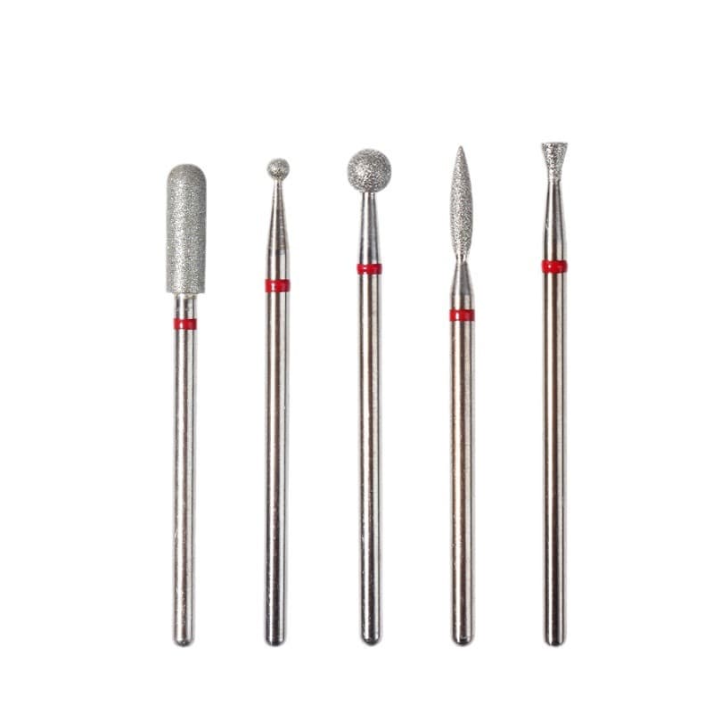 Full Set of Emery Nail Grinding Heads, Electric Nail Machine Accessories, Open Pocket Grinding Heads, Compatible Storage Box