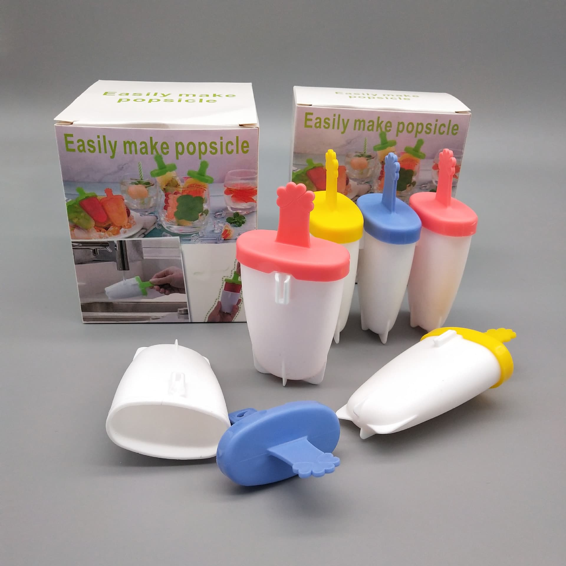 Ice Cream Mould 3-Pack, Detachable and Combinable Ice Pop Maker, New Cross-Border Product