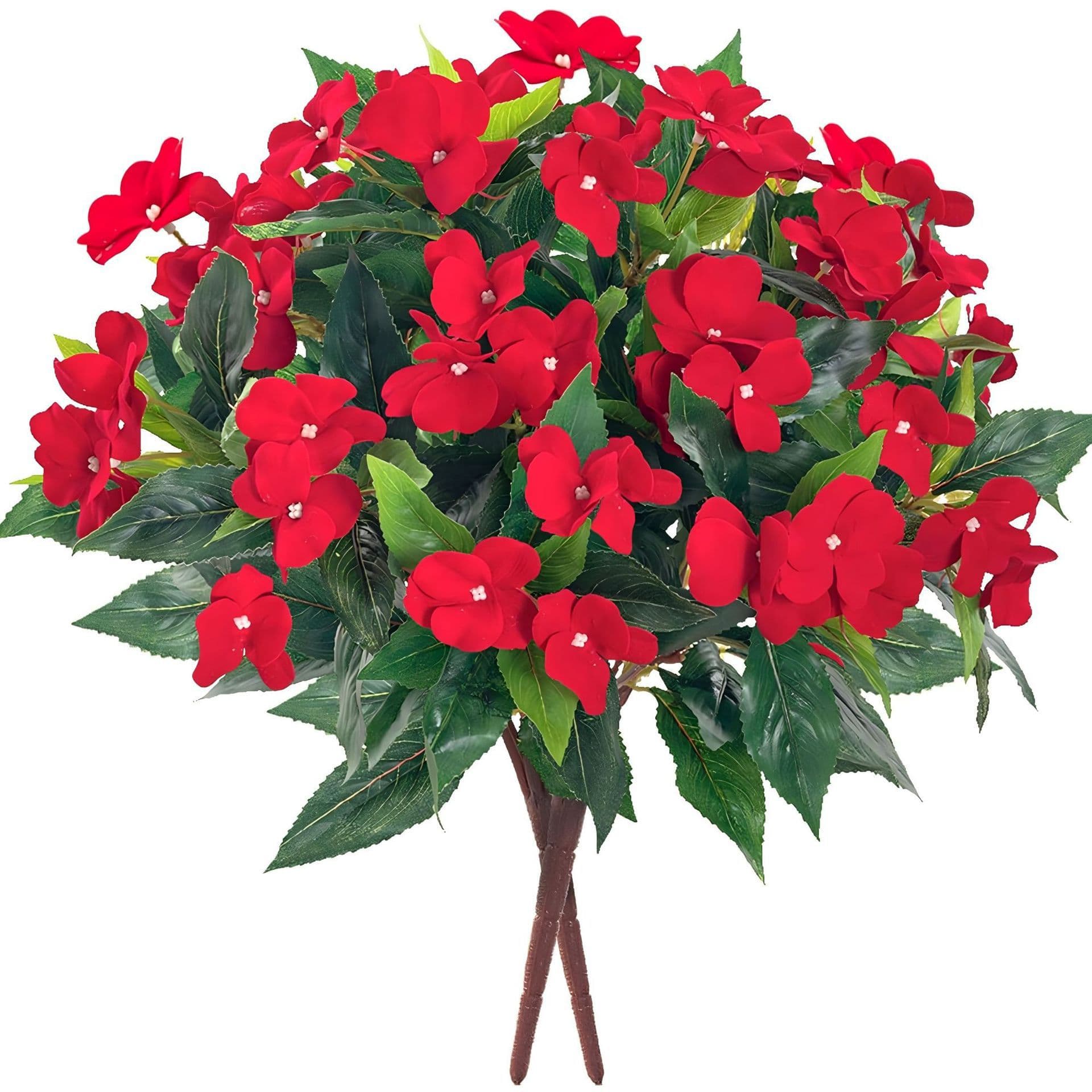 Amazon Artificial Impatiens Fake Flowers for Indoor Decoration Outdoor Lawn Garden Balcony Terrace Landscaping Simulation Flowers