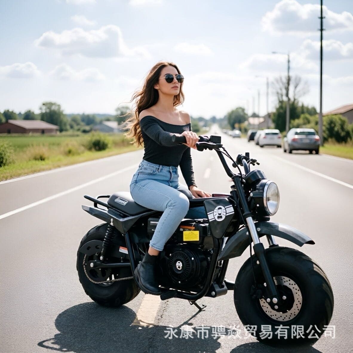 200CC Retro Two-Wheel Off-Road Motorcycle Fuel Outdoor Mountain Four-Stroke Leisure Street Bike