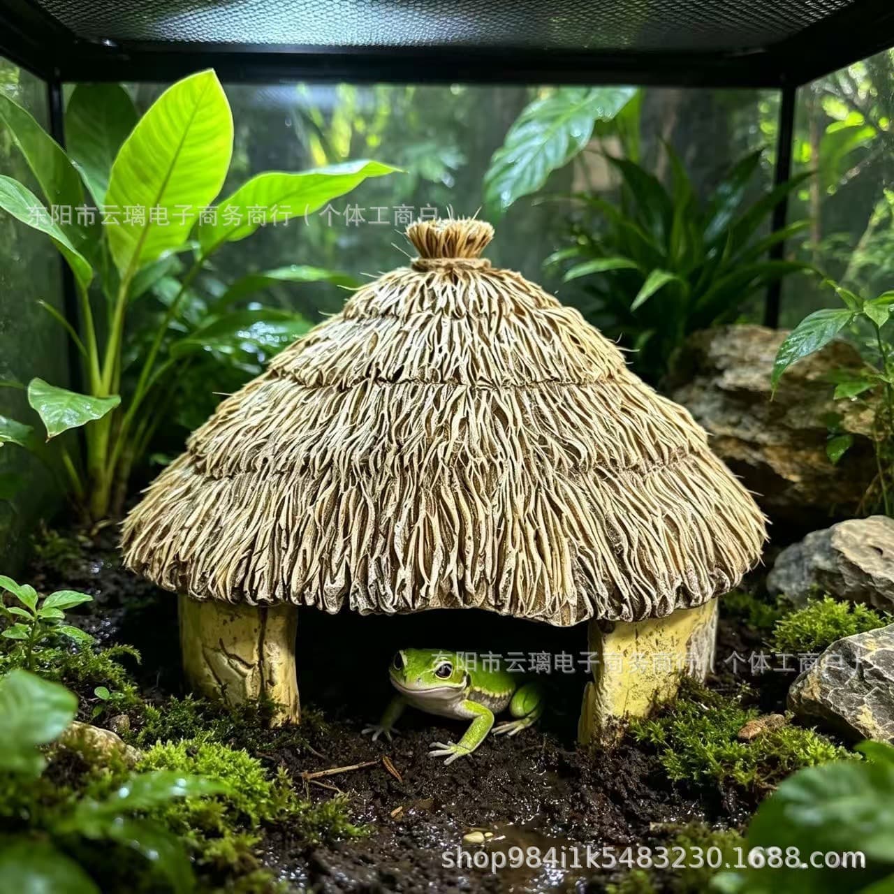 Cross-border resin shelter house, turtle terrace, snake nest, crawling pet cave, lizard gecko nest shelter nest, crawling pet shelter cave