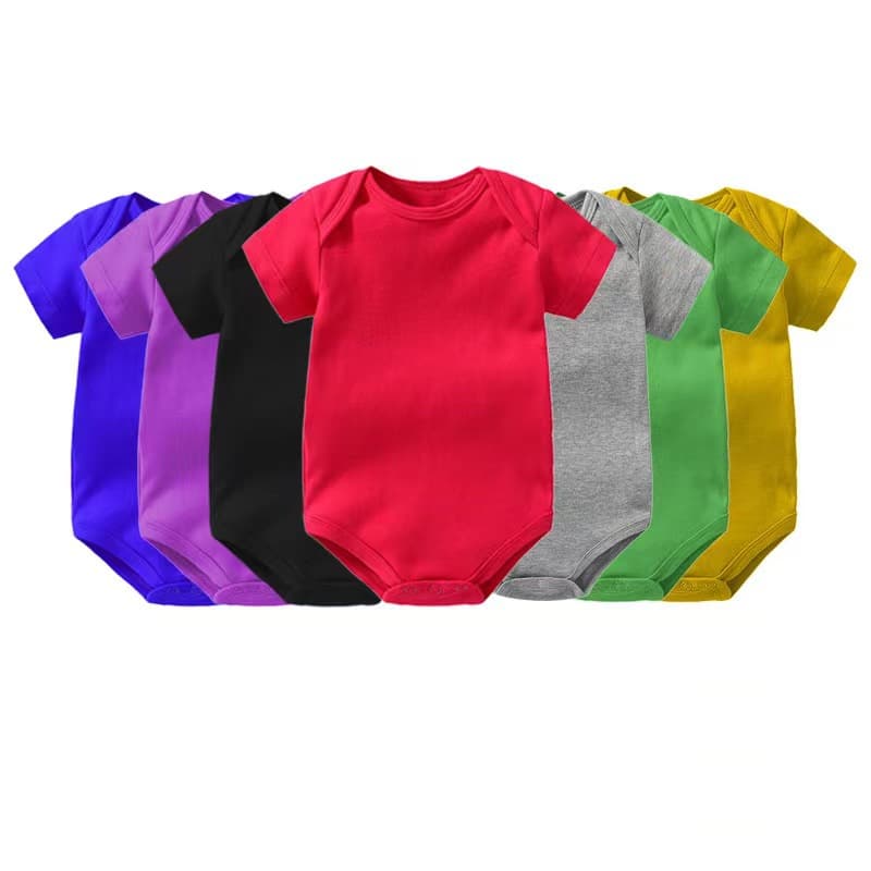 Generation summer baby short-sleeved coveralls jumpsuit baby cotton triangle romper 0-1 years old pure cotton skin-friendly