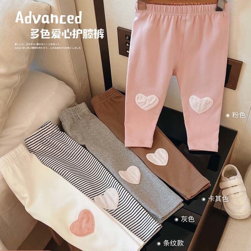 Girls' leggings new style outerwear children's trousers baby baby love velvet pants children's autumn and winter style