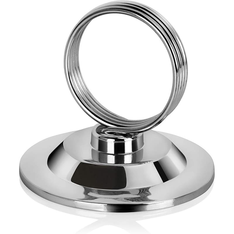 Desktop stainless steel menu holders, customizable with laser-engraved logo, metal number holders, zinc alloy light luxury.