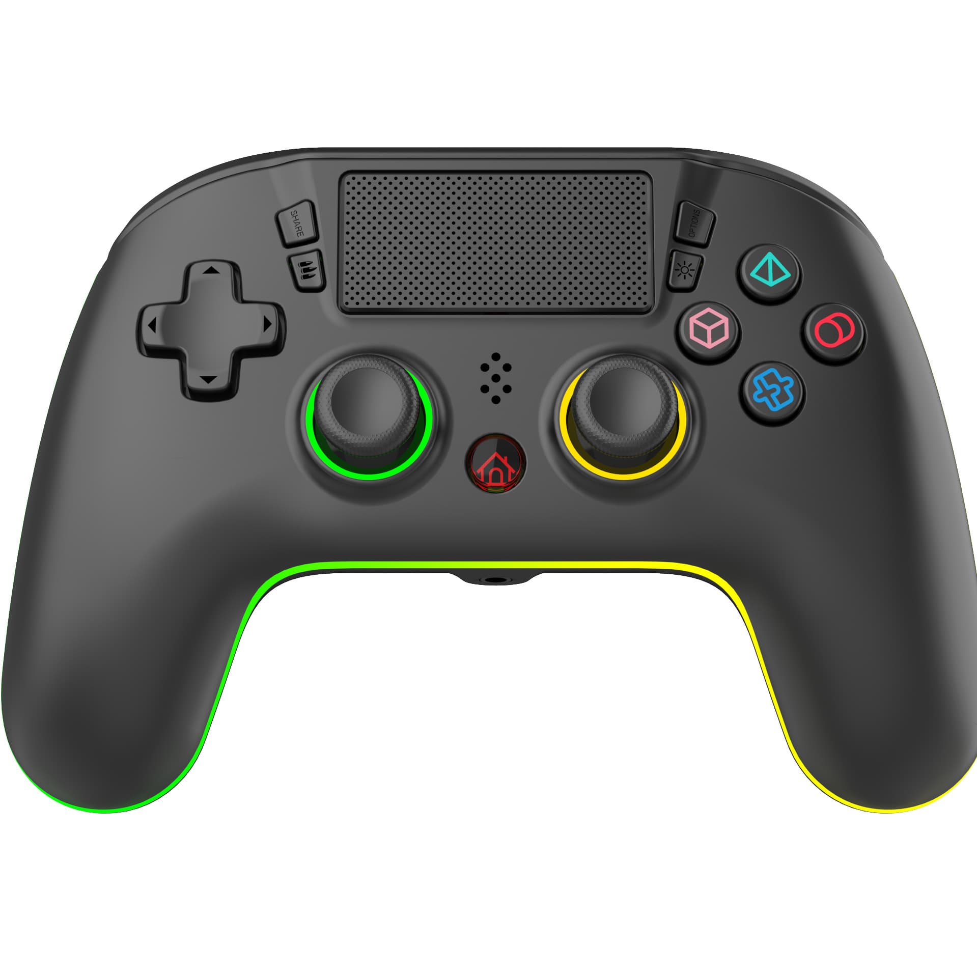 Wireless Bluetooth Controller for PS5 with Motion Control, Macro Programming, RGB Rainbow Lights