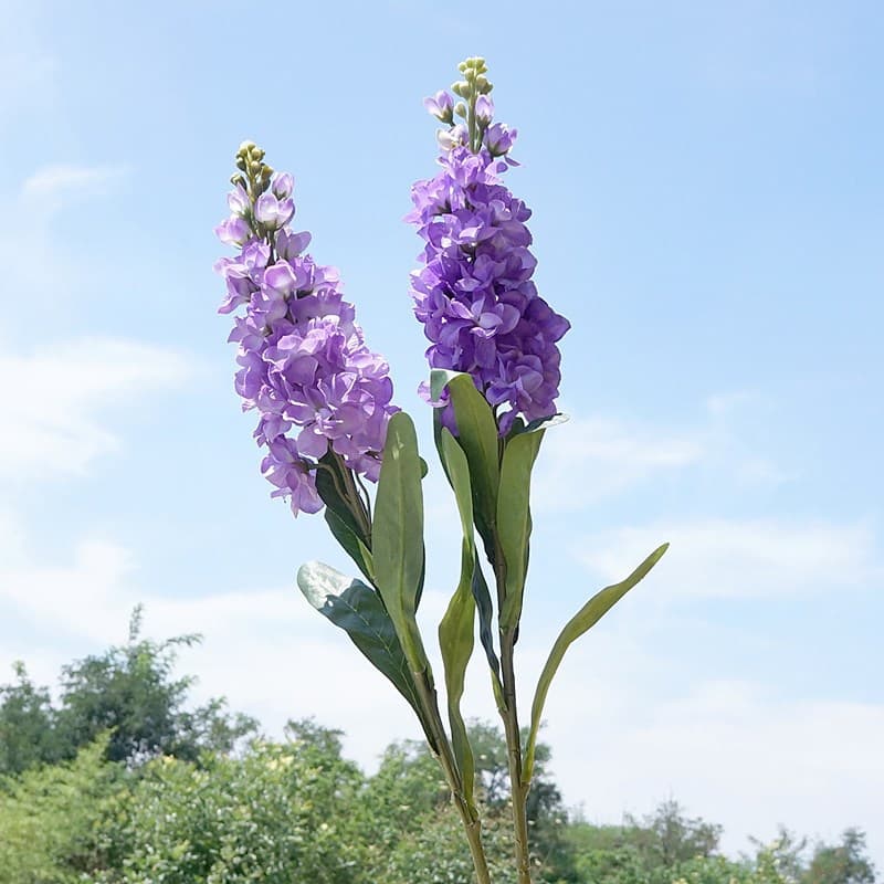 Artificial Violet Single Branch Pastoral Violet Artificial Flower Home Decor Wedding Photography Floral Art