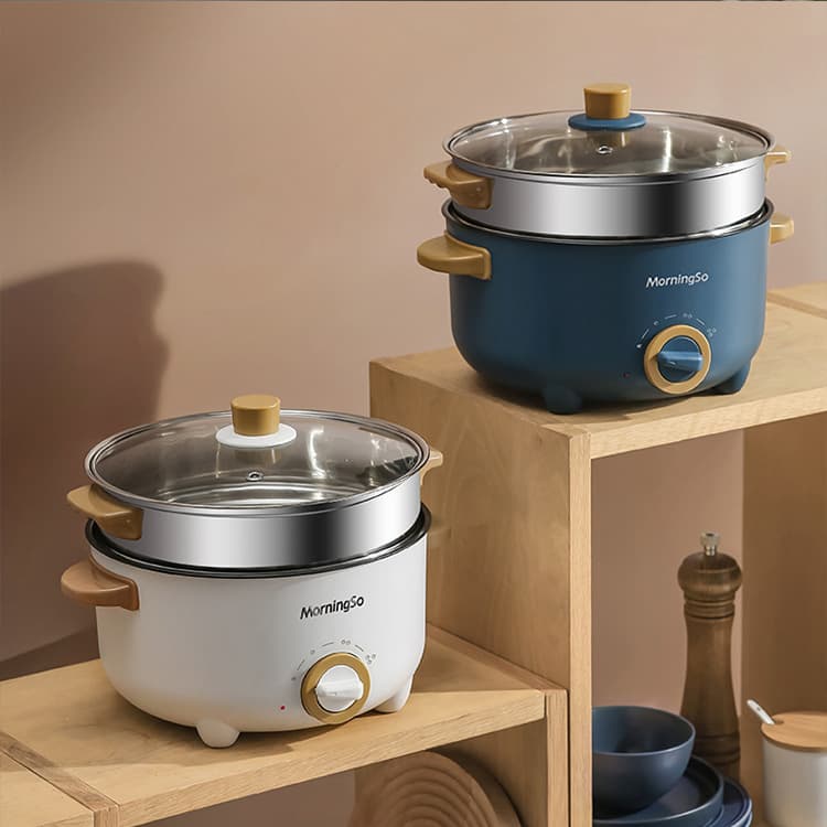 Electric Hot Pot Small Household Multi-Function All-in-One Electric Cooker for Dormitory Students, Electric Steaming, Boiling, Stir-Frying Pot