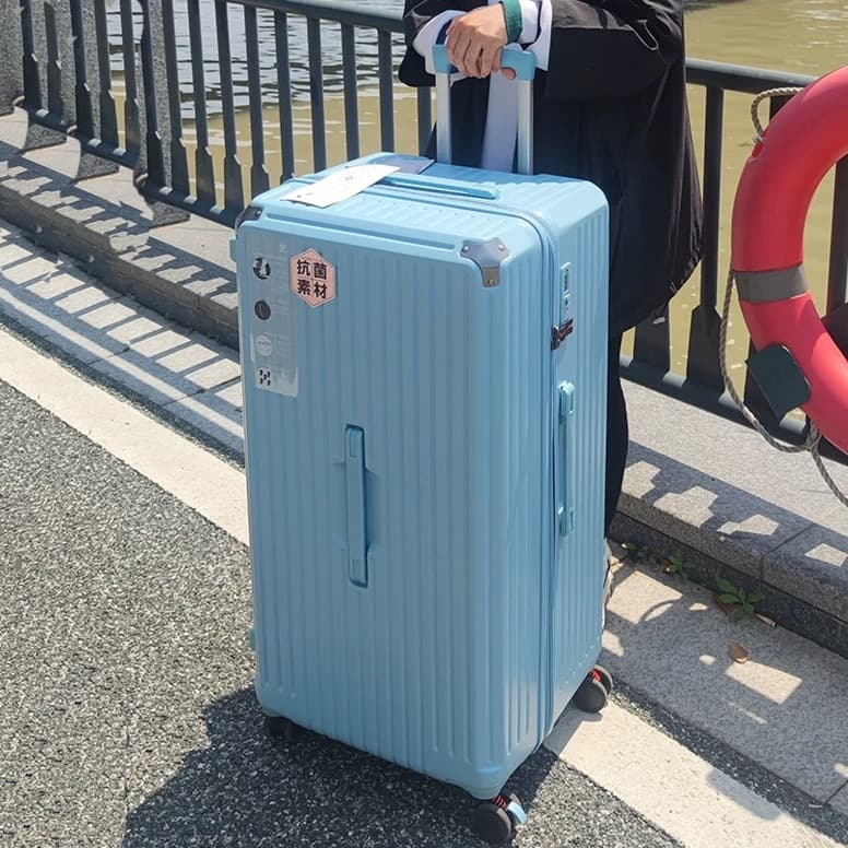 Internet celebrity large-capacity suitcase women's 32-inch zipper suitcase universal wheel 26-inch 30 thickened large suitcase
