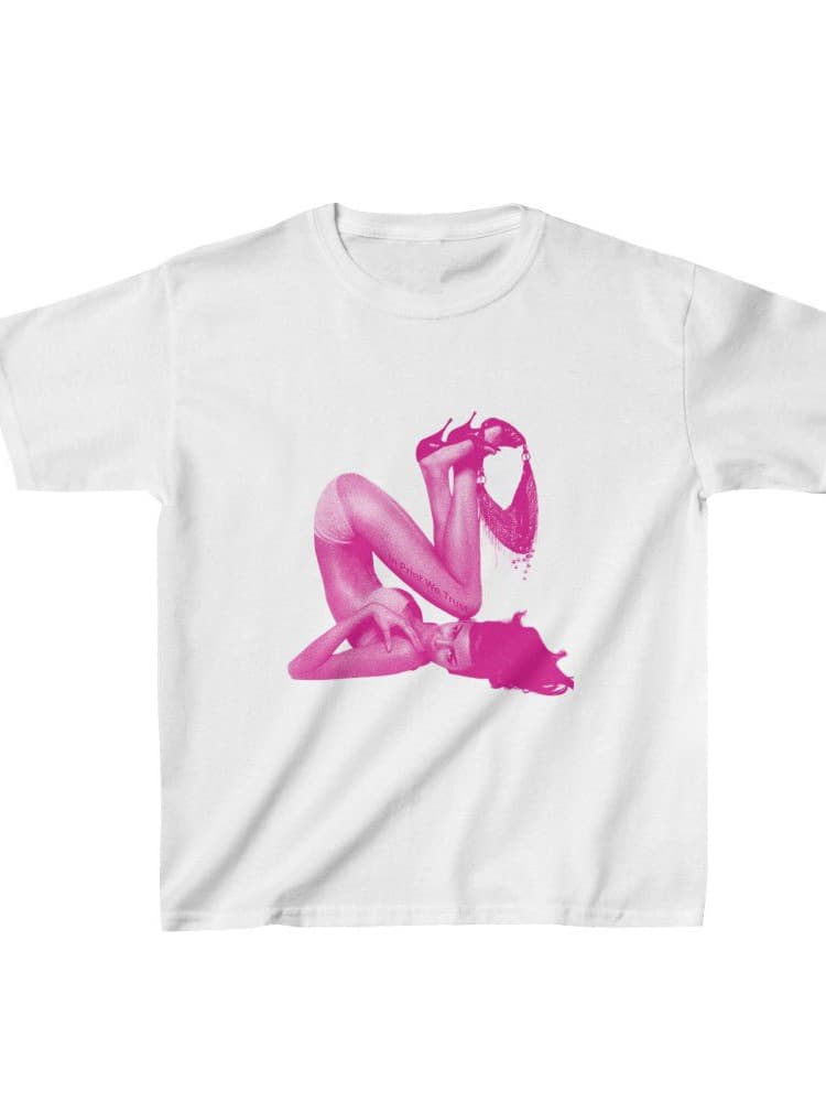 Kawai Igot High Street Portrait Spicy Girl Y2K Short Sleeve