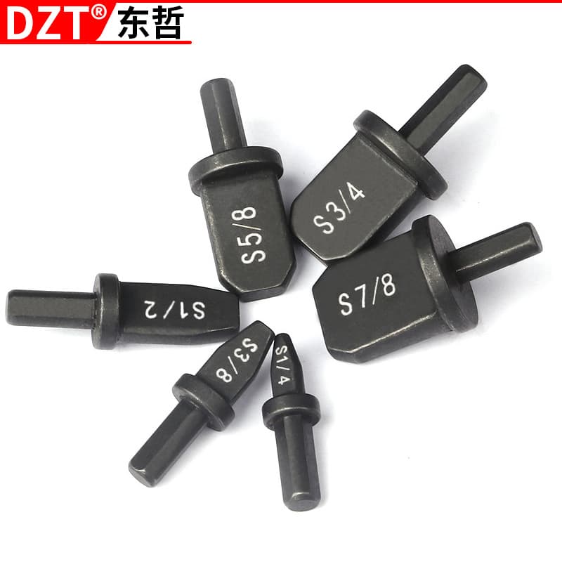 Air Conditioner Copper Pipe Expander 6-Piece Set British Standard Electric Expansion Head Pipe Repair Forging Tool