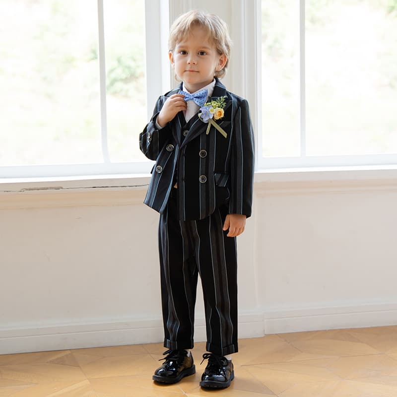 Children's suit, boy's British style suit jacket, baby boy's first birthday flower girl dress, host piano performance suit