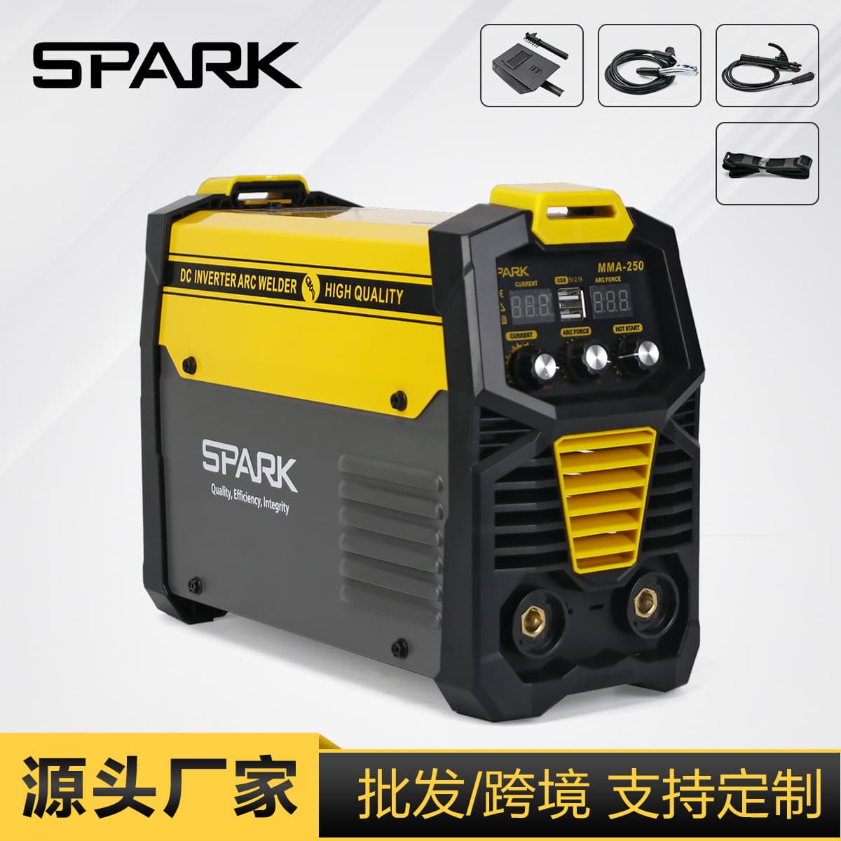 Cross-Border SPARK Three-Knob Welder 220V Home All-Copper Small Handheld Portable Welder
