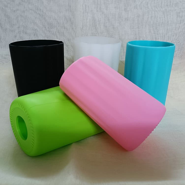 Single Item Drop Shipping for Various Silicone Tall Cup Sleeves, Straight Water Cup Half-Wrap Insulating Sleeves