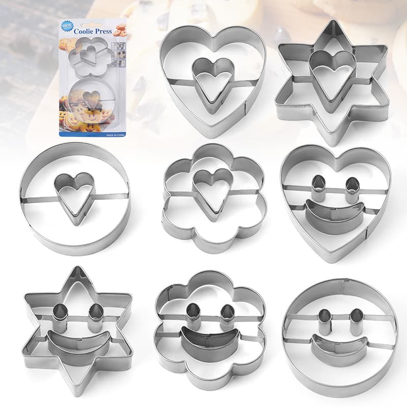Stainless Steel Cookie Cutter Biscuit Mold DIY Baking Tool Christmas Baking Cake Mold