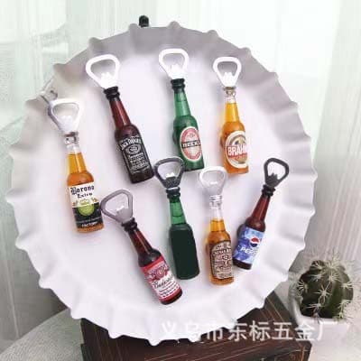 Acrylic liquid magnet creative bottle opener, magnetic bar bottle/beer bottle/drink bottle/refrigerator magnet opener
