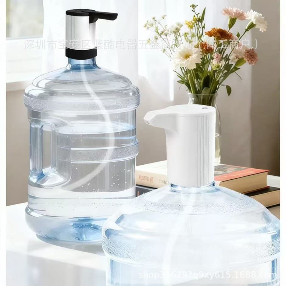 Bottled Water Pump Drinking Fountain Water Fetcher, Electric Mineral Water Suction Press Pump with Auto Feature