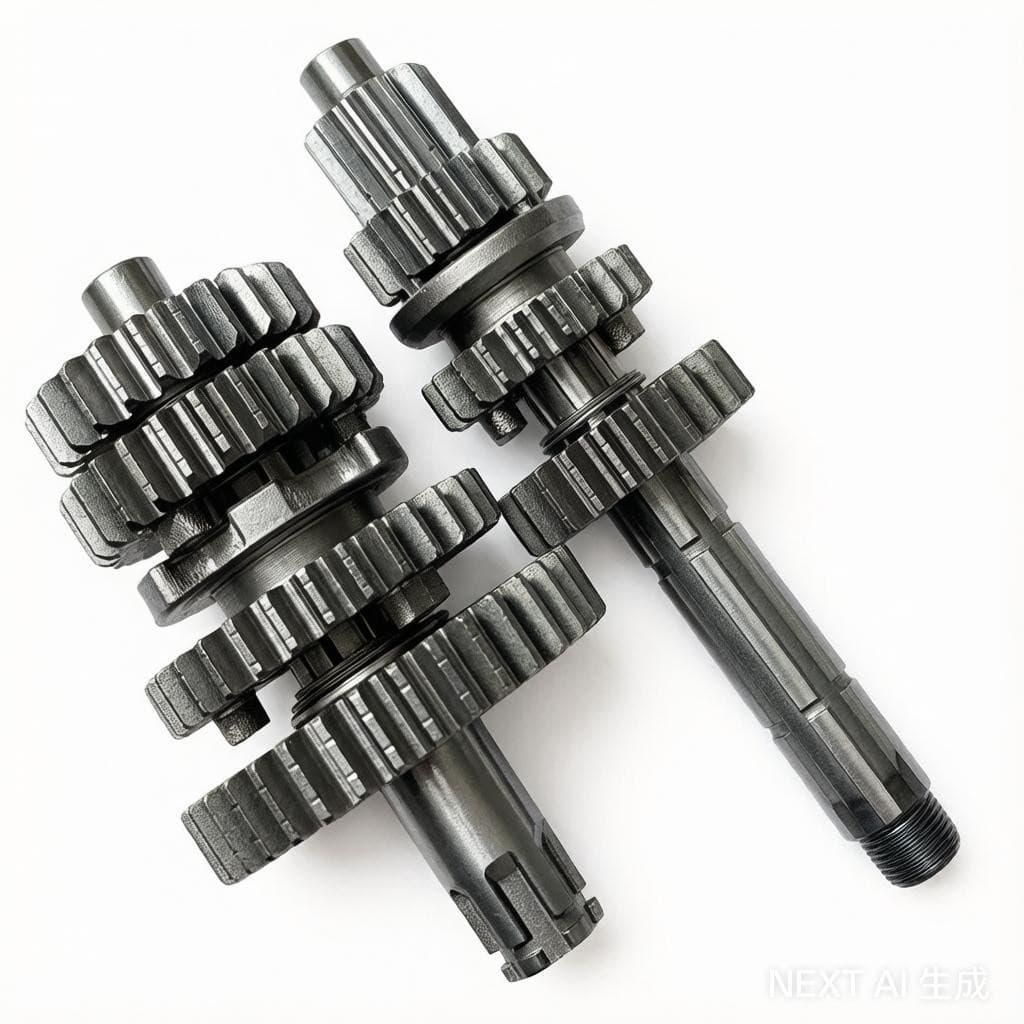 TVS125 Main and Counter Shaft GEAR BOX Engine Main and Counter Shaft Assembly Set