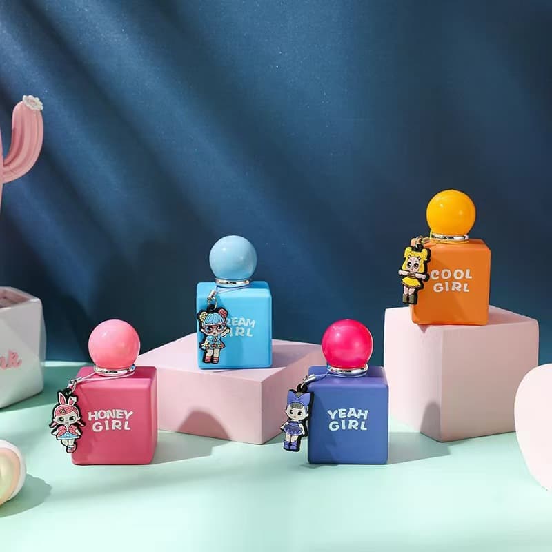 Cross-border TK Hot-Selling Small Bottle Perfume 50ML for Women, Students, Cartoon Perfume, Gift Giveaway, Authentic In-Stock Retail