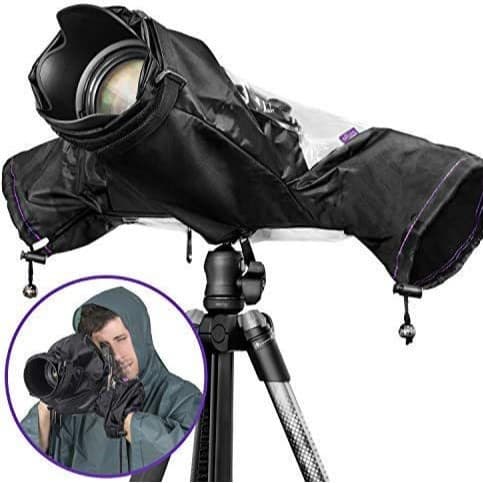 Cross-border Outdoor DSLR Camera Rain Cover, Raincoat for Medium and Telephoto Lenses, Dust Cover