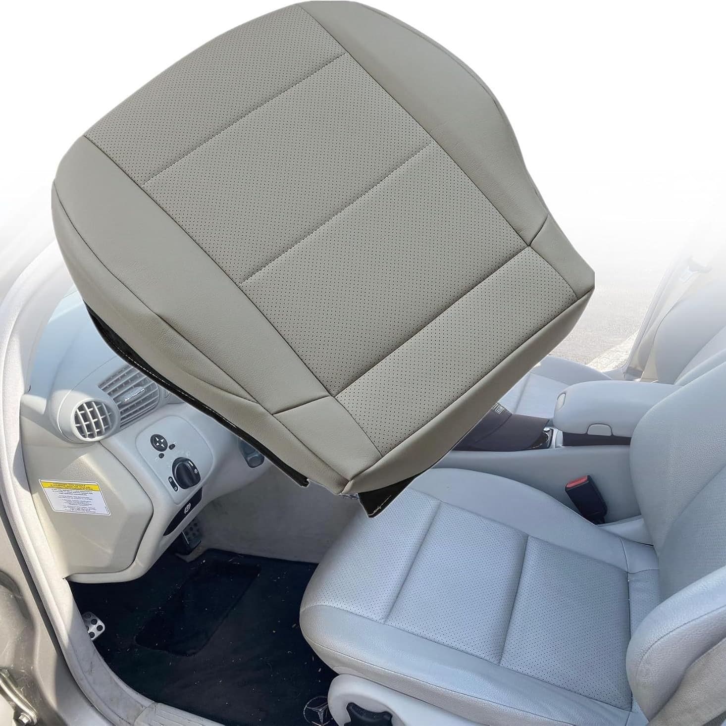 Replacement Seat Covers for 2005-2007 Mercedes-Benz C230 Driver and Passenger Seats with Original Factory Pattern
