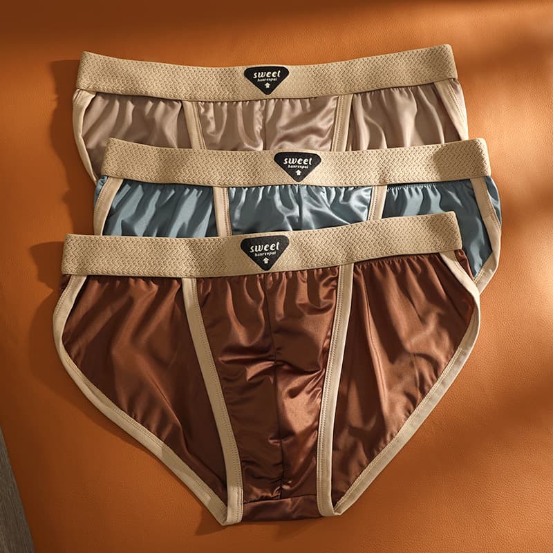 Men's High-Cut Briefs, Triangle Underwear, Premium Men's Briefs, Cotton, Low-Rise, Sexy, Breathable, Triangle Panties