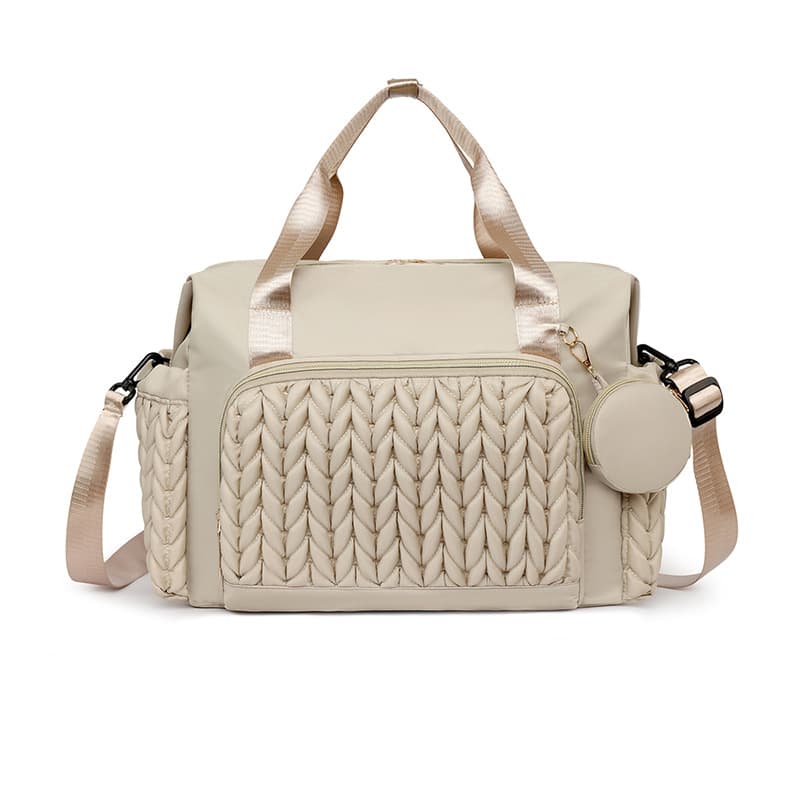 Cross-border Mom Diaper Bag Multifunctional Baby Outing Fashionable Mother's Backpack Large Capacity Multi-compartment Storage