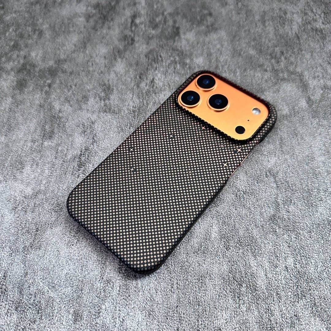Kevlar Texture Compatible with iPhone 17 PRO MAX Semi-cover Magnetic Phone Case for Apple 16 Thin Protective Case 15