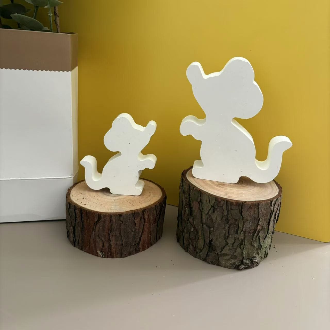 Large and small cute mouse silicone plaster mold candle aromatherapy casting mold handmade DIY home decoration pendant