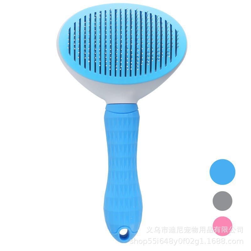 Pet Comb One-Button Press to Remove Loose Fur Shedding Comb for Dogs and Cats Special Cat Comb Pet Supplies