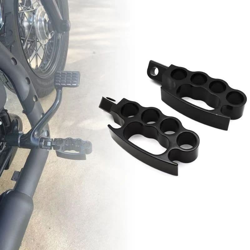 CNC Modified Catwalk Foot Pegs with Toe Hooks Universal for Harley Davidson Motorcycle Foot Pedals Footrests