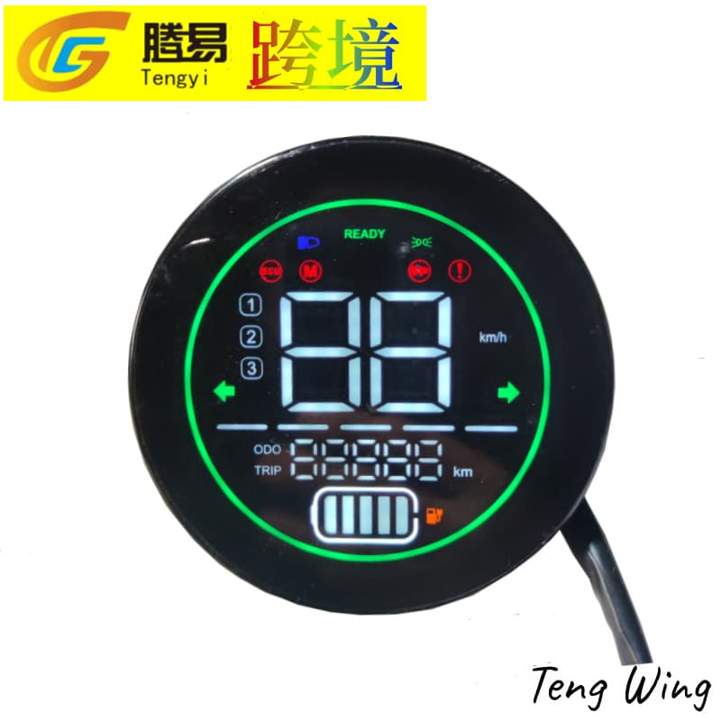 48V/60V/72V Small Turtle King Conversion Electric Vehicle Instrument, Two-Wheeler Speedometer Cross-Border Hot Seller