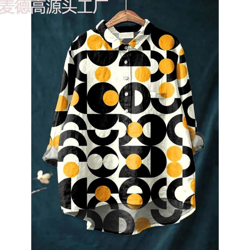Cross-Border 2025 Summer Women's New Amazon Aliexpress Loose Printed Round Neck Casual Plus Size Women's T-Shirt