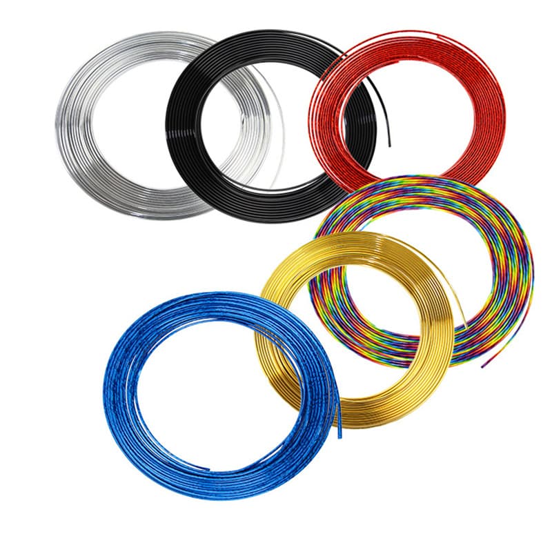 Car air outlet decorative strip U-shaped door clip strip Car air-conditioning outlet bright silver PVC decorative strip