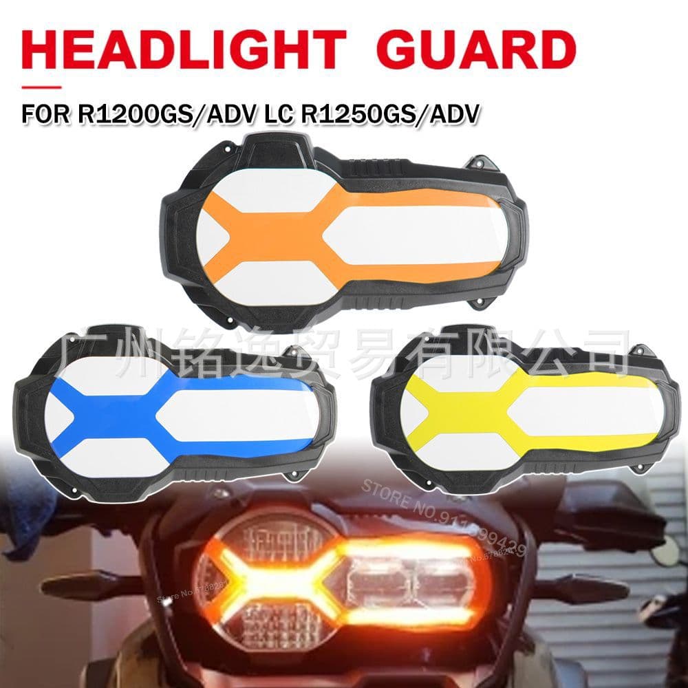 Motorcycle Headlight Protector for BMW R1200GS GSA R1250GS LC Adventure Fluorescent Headlight Cover