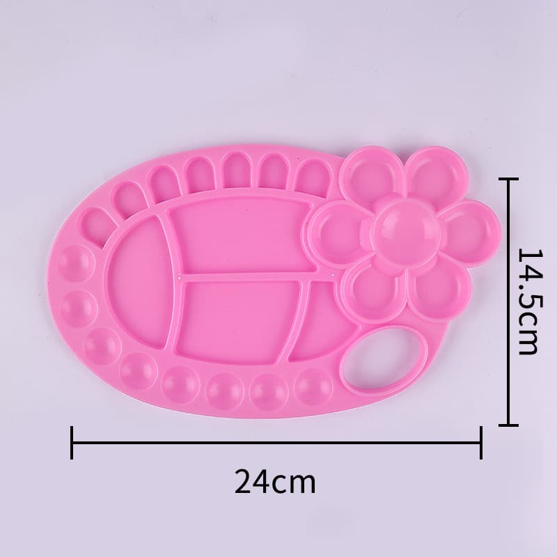 Plum Blossom Paint Palette for Gouache, Oil, and Acrylic Paints, Kids' Painting Palette, Paint Tray Wholesale